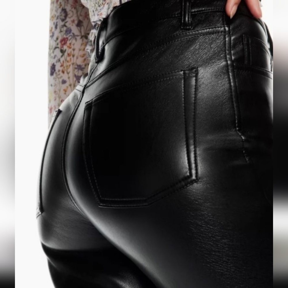 New Aritzia Oracle High Rise Faux Leather Pants NWOT